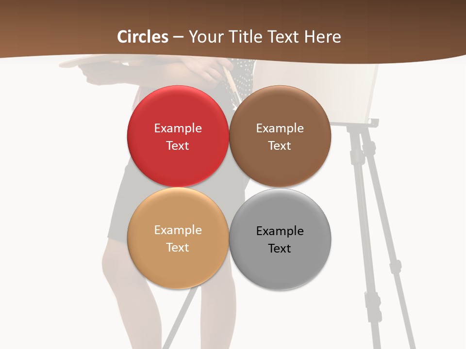 Background Female Canvas PowerPoint Template