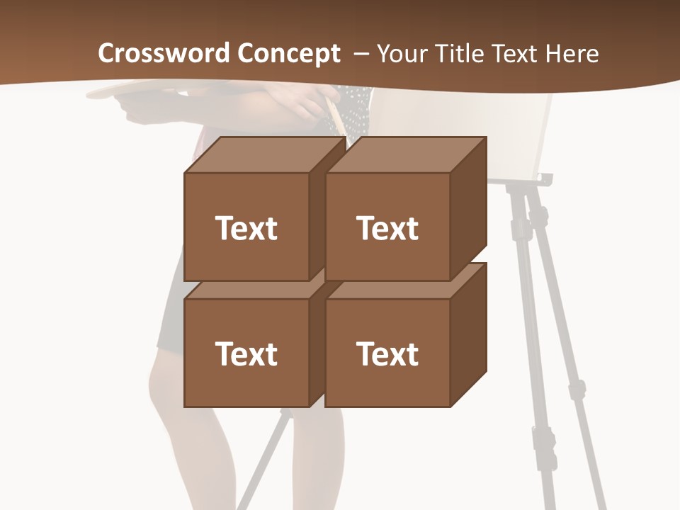 Background Female Canvas PowerPoint Template