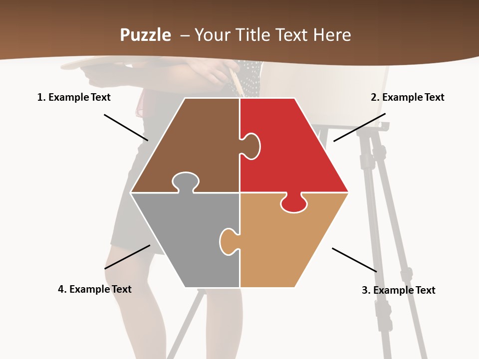 Background Female Canvas PowerPoint Template