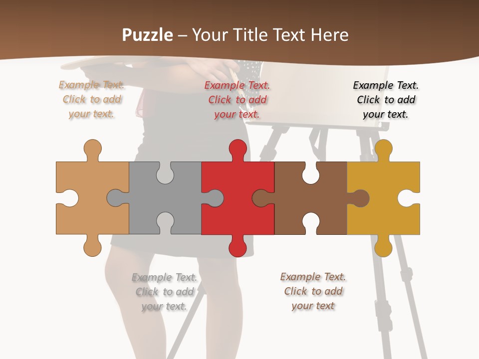 Background Female Canvas PowerPoint Template