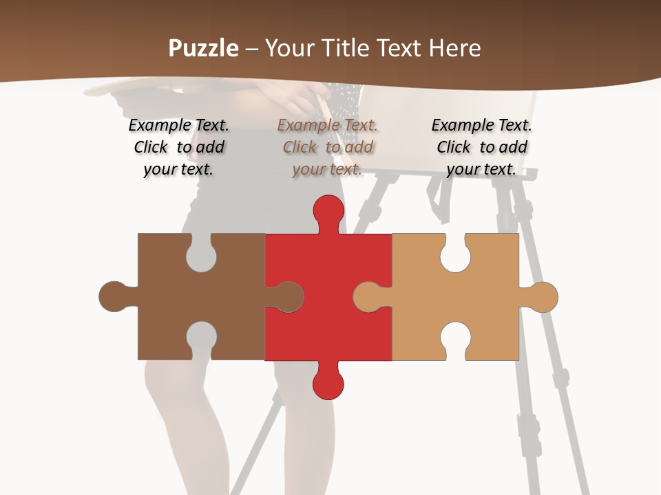 Background Female Canvas PowerPoint Template