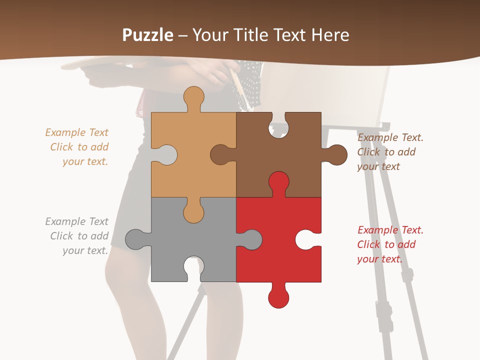 Background Female Canvas PowerPoint Template