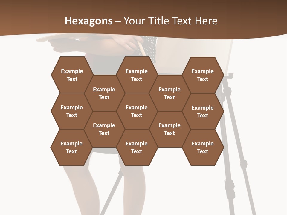 Background Female Canvas PowerPoint Template