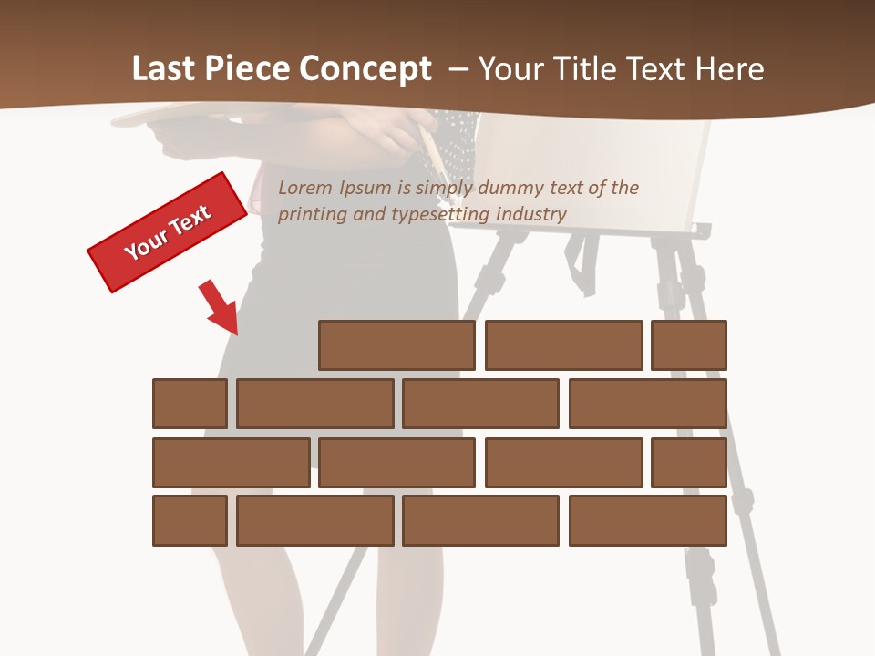 Background Female Canvas PowerPoint Template