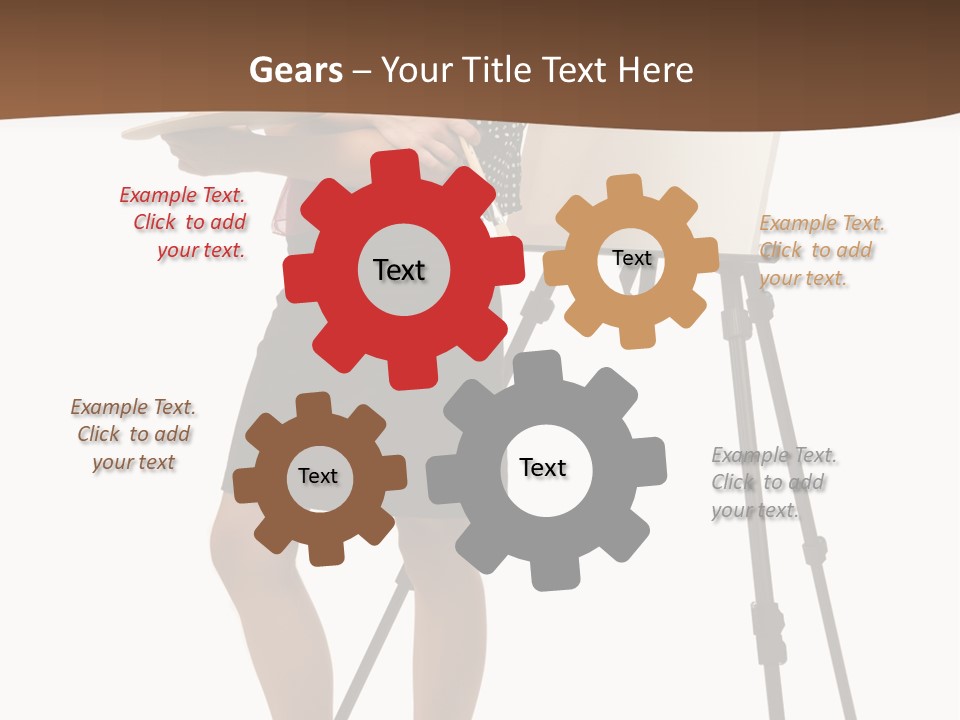 Background Female Canvas PowerPoint Template