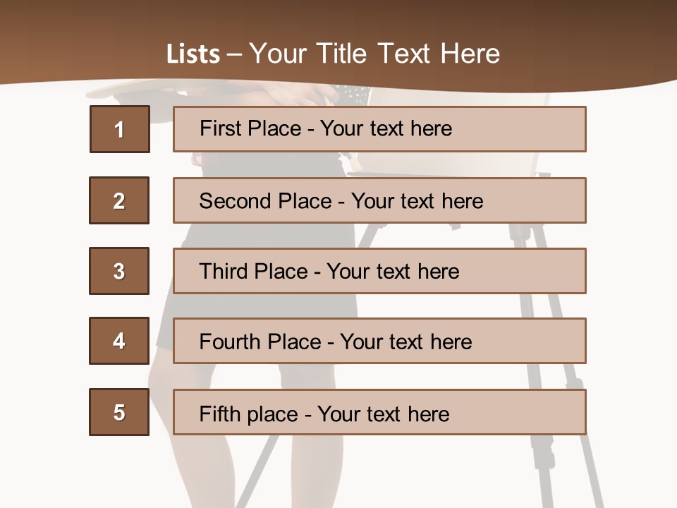 Background Female Canvas PowerPoint Template