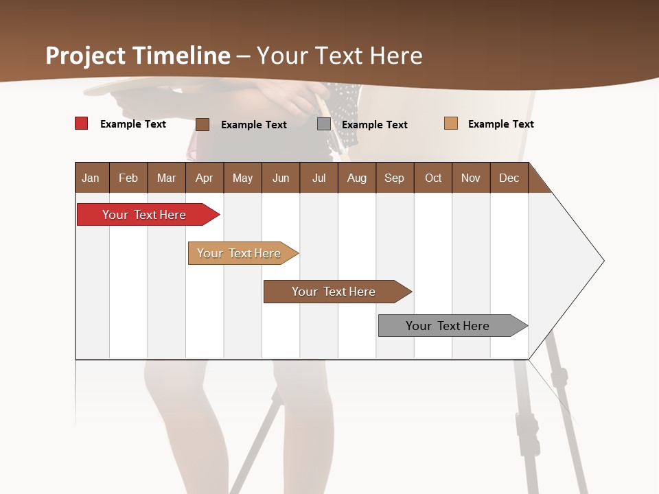 Background Female Canvas PowerPoint Template