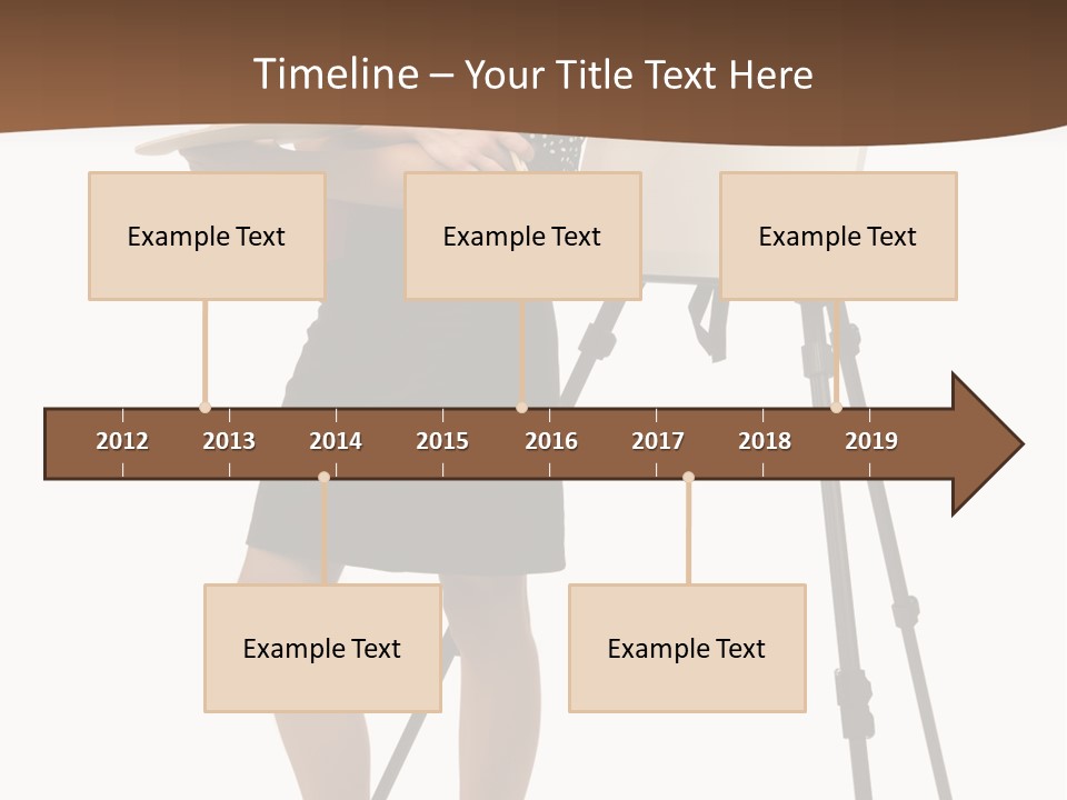 Background Female Canvas PowerPoint Template