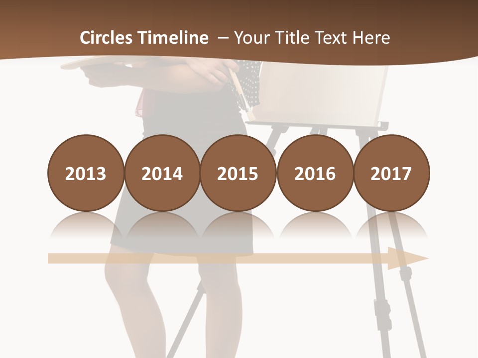 Background Female Canvas PowerPoint Template