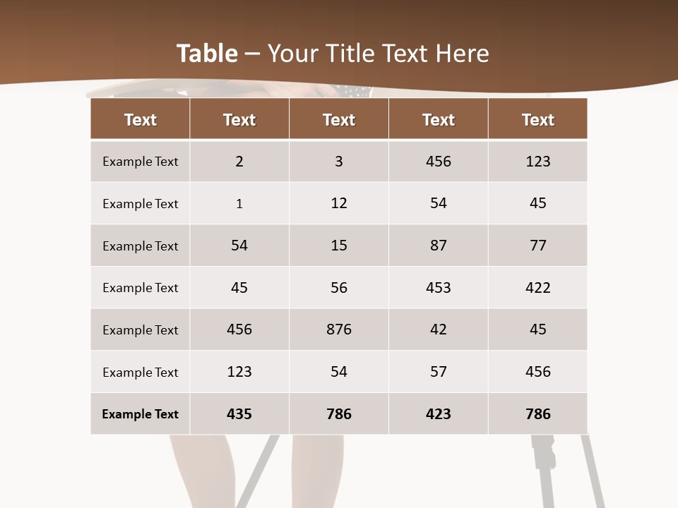 Background Female Canvas PowerPoint Template