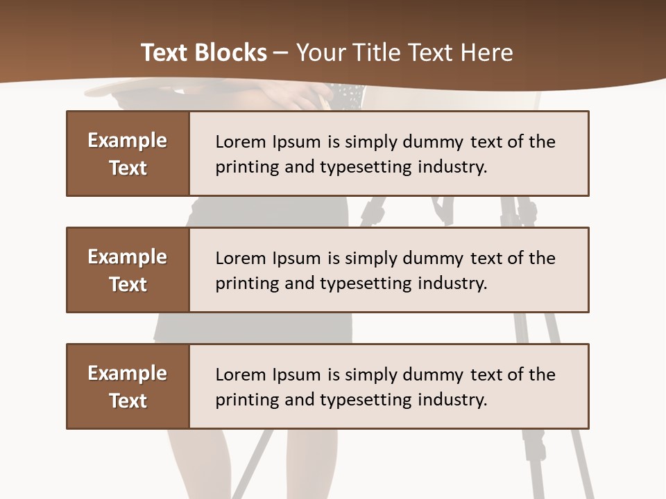 Background Female Canvas PowerPoint Template