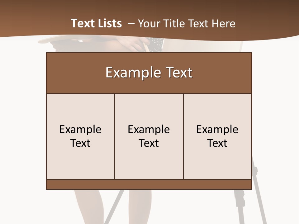 Background Female Canvas PowerPoint Template