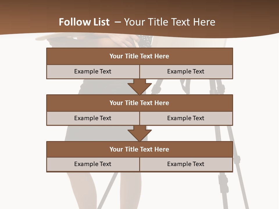 Background Female Canvas PowerPoint Template