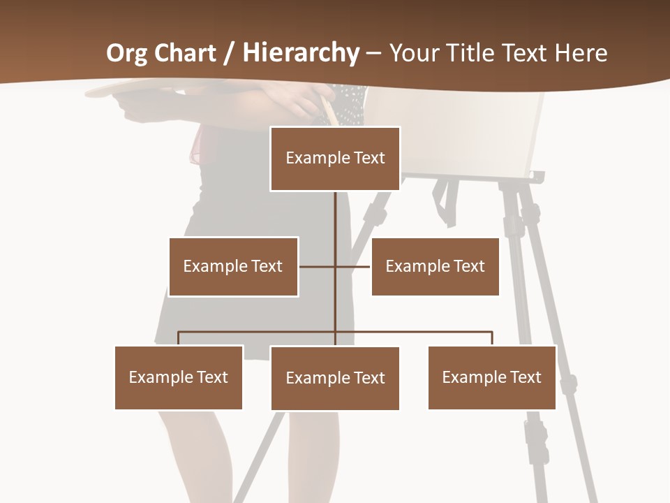 Background Female Canvas PowerPoint Template