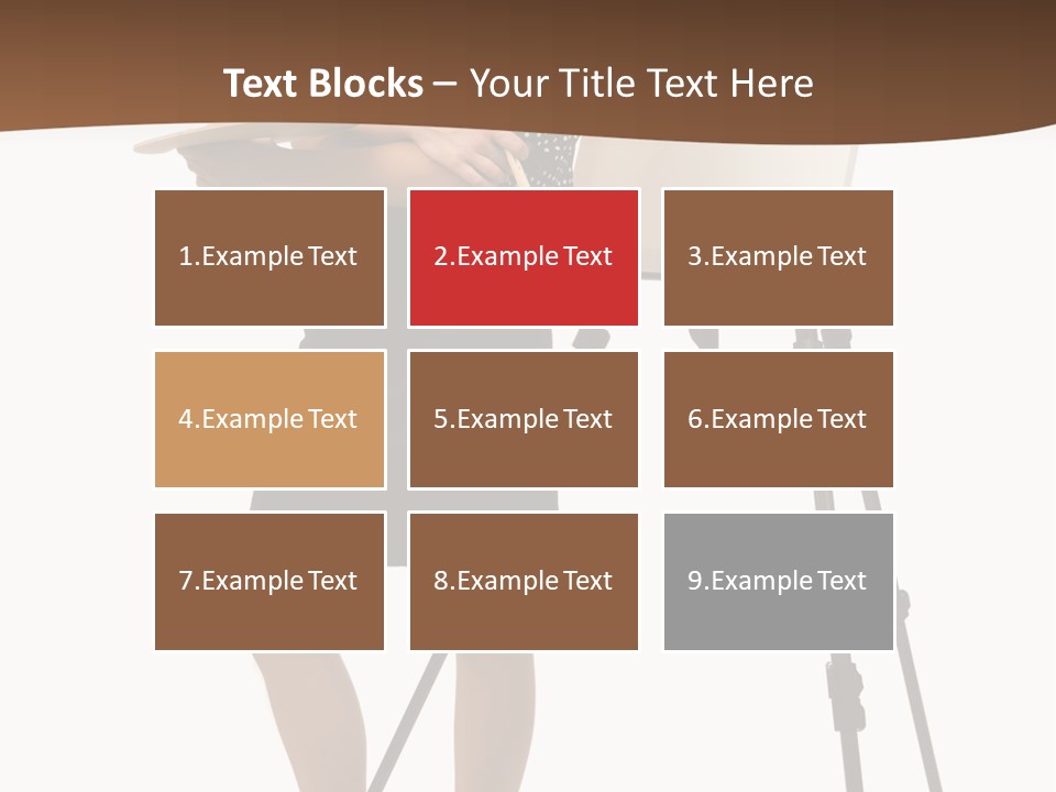 Background Female Canvas PowerPoint Template