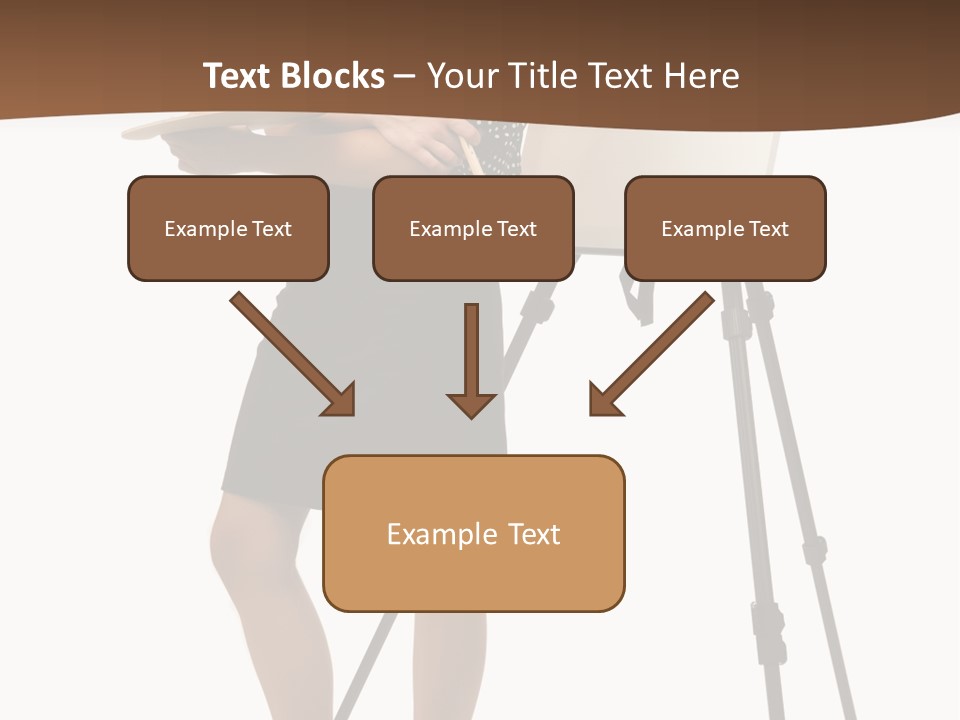 Background Female Canvas PowerPoint Template