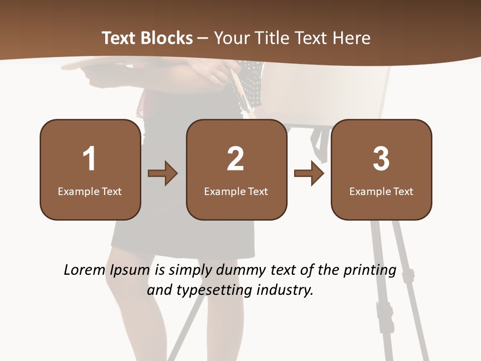 Background Female Canvas PowerPoint Template