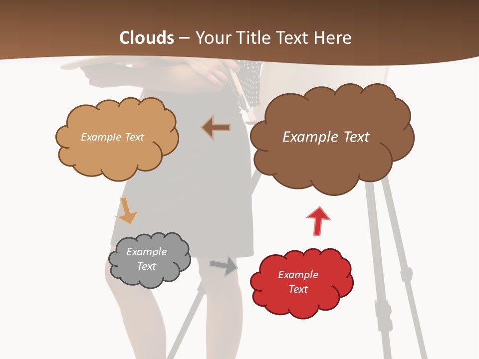 Background Female Canvas PowerPoint Template