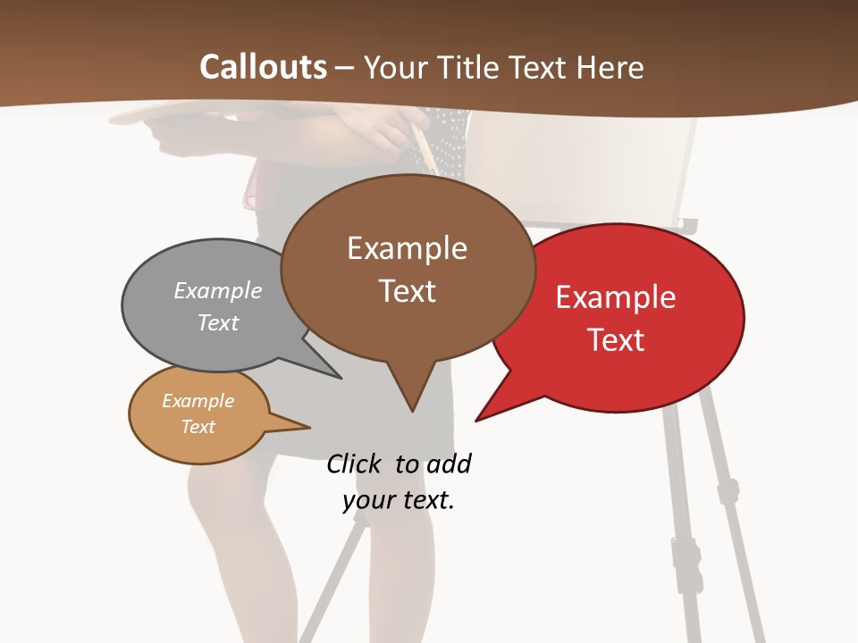 Background Female Canvas PowerPoint Template