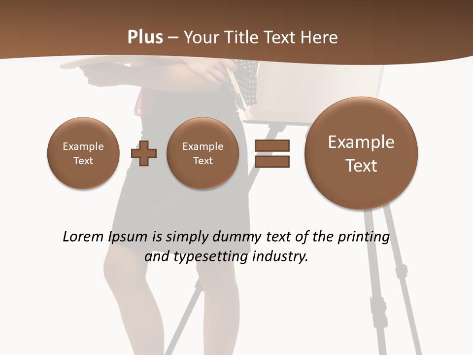 Background Female Canvas PowerPoint Template