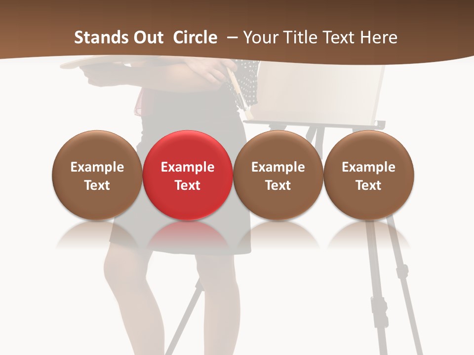 Background Female Canvas PowerPoint Template