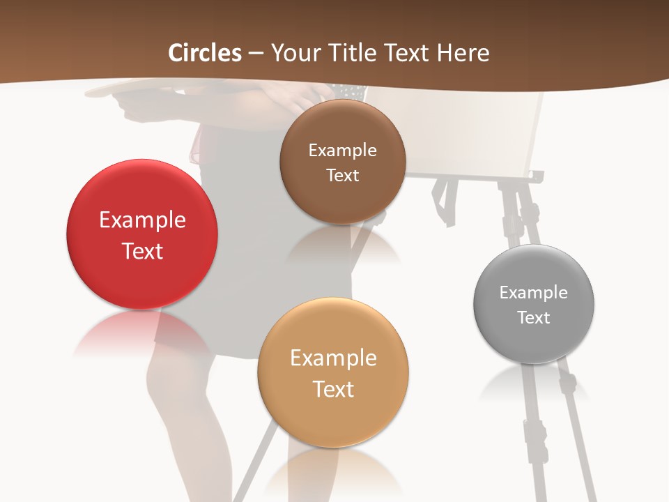 Background Female Canvas PowerPoint Template