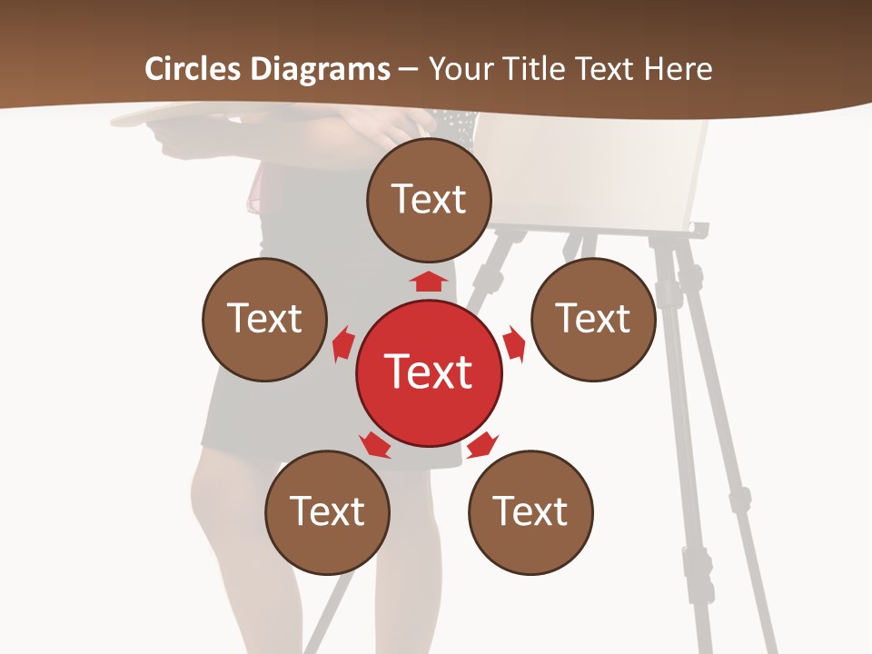 Background Female Canvas PowerPoint Template