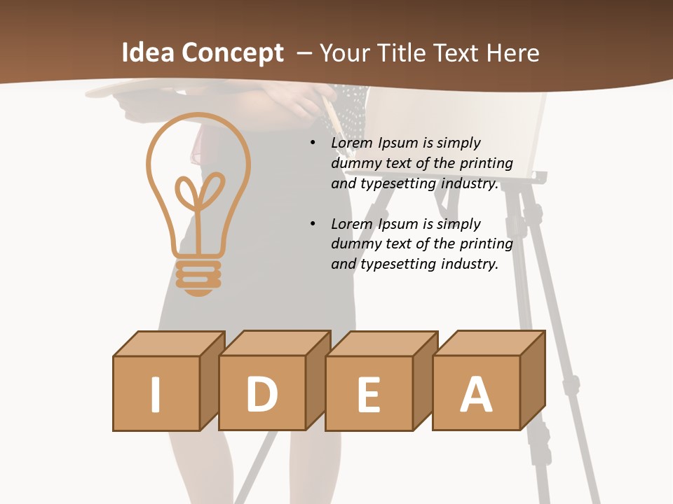 Background Female Canvas PowerPoint Template