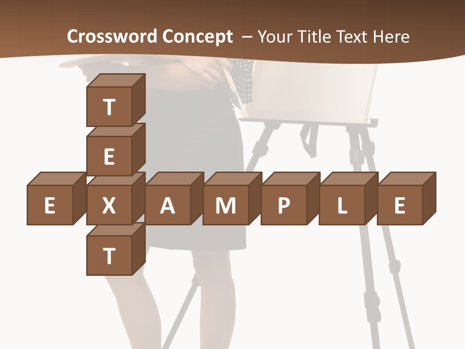 Background Female Canvas PowerPoint Template