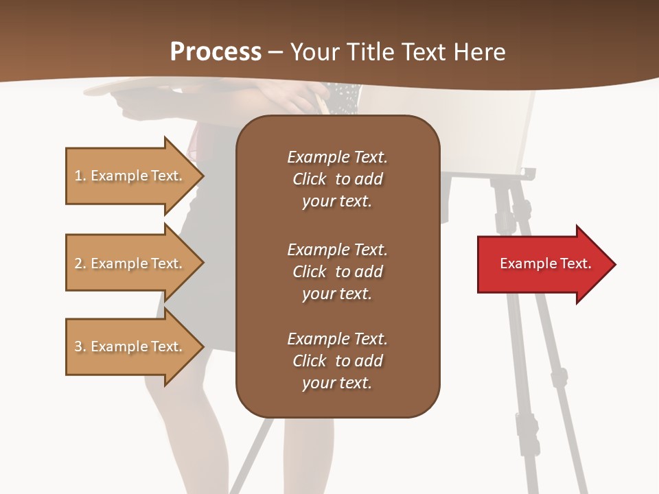 Background Female Canvas PowerPoint Template