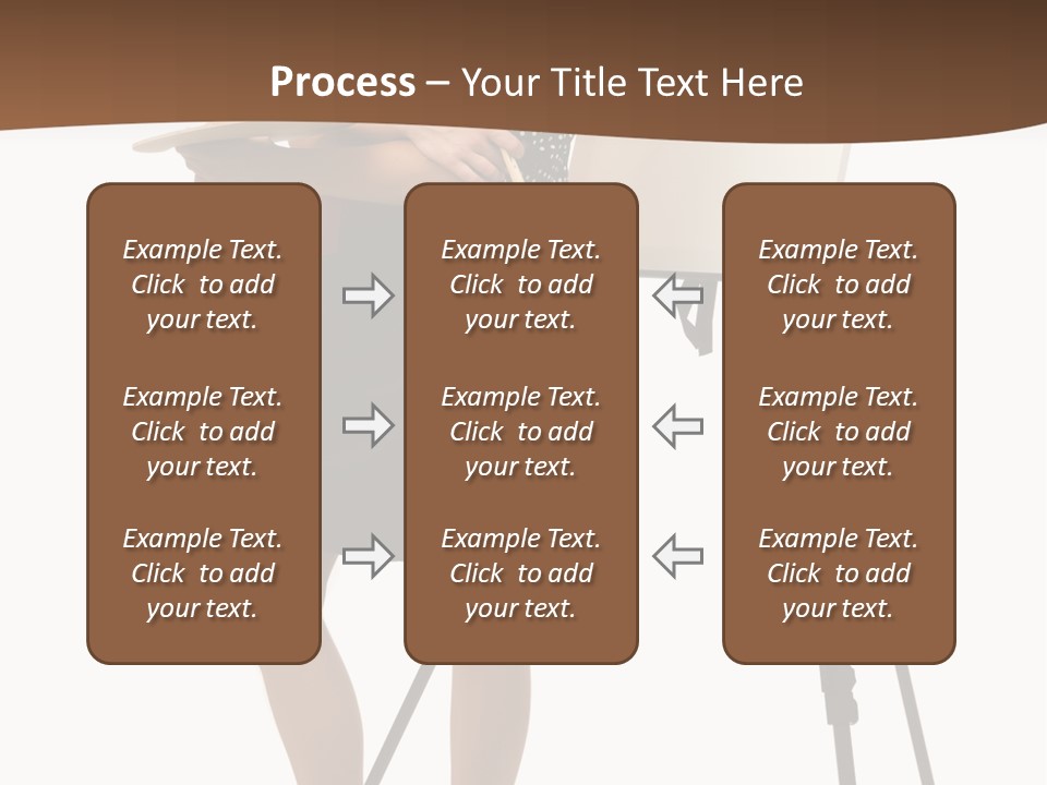 Background Female Canvas PowerPoint Template