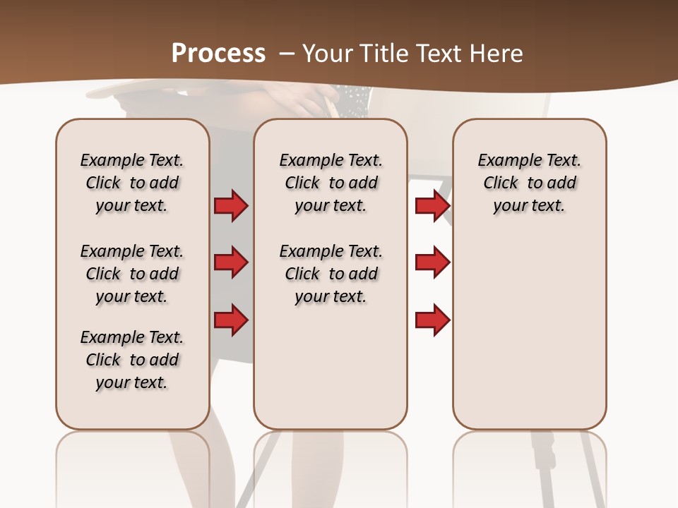 Background Female Canvas PowerPoint Template