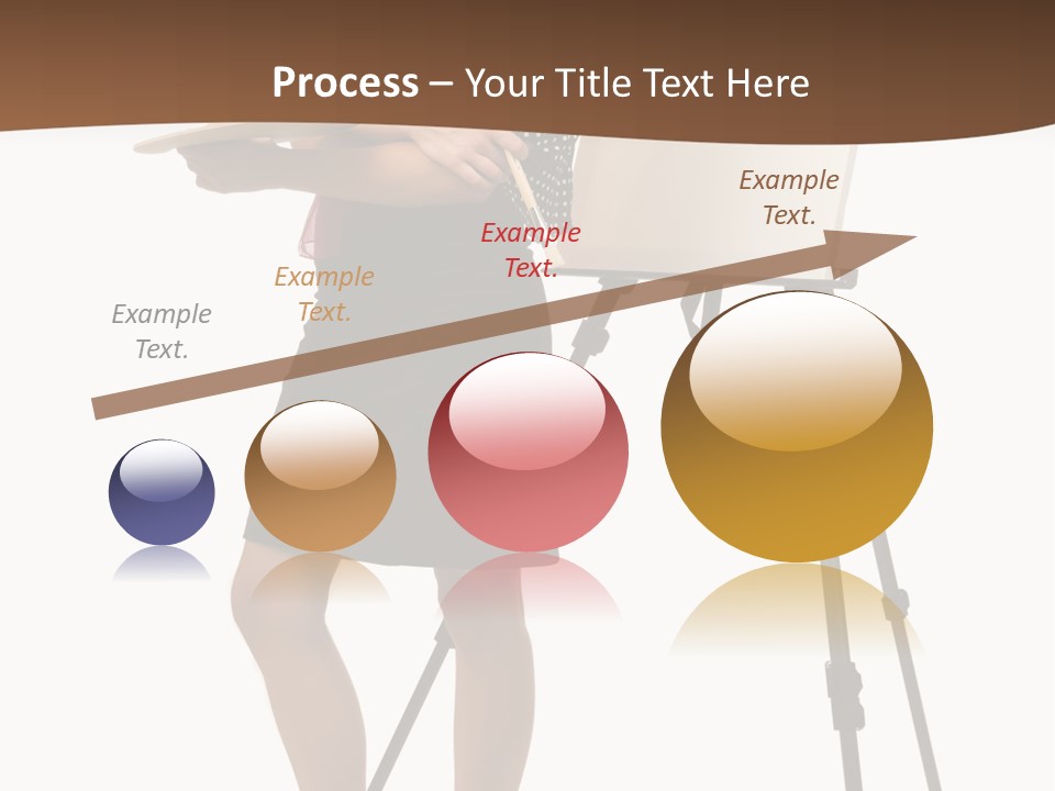 Background Female Canvas PowerPoint Template