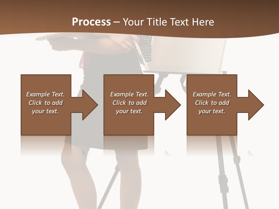 Background Female Canvas PowerPoint Template