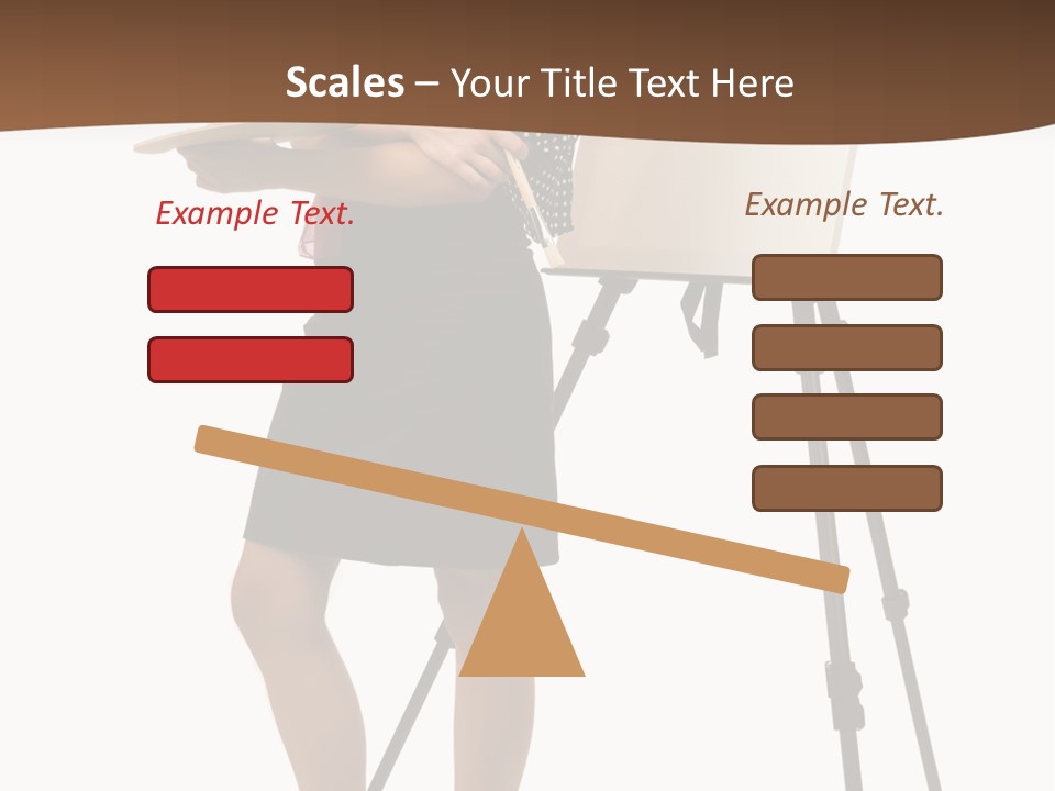 Background Female Canvas PowerPoint Template