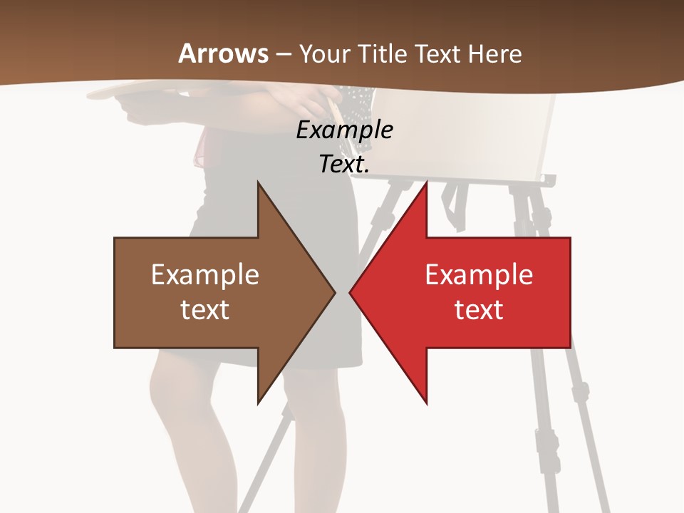 Background Female Canvas PowerPoint Template