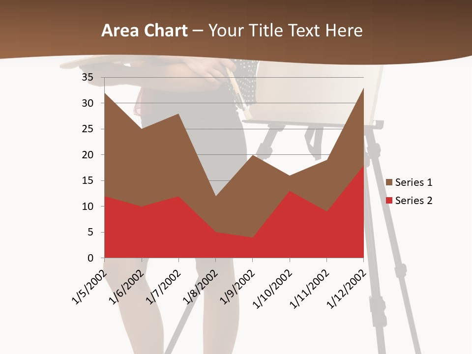 Background Female Canvas PowerPoint Template