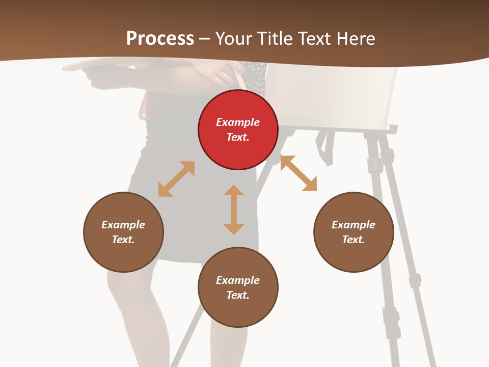 Background Female Canvas PowerPoint Template