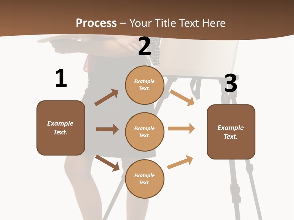 Background Female Canvas PowerPoint Template