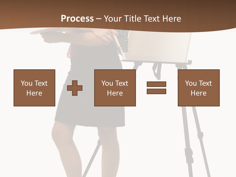 Background Female Canvas PowerPoint Template