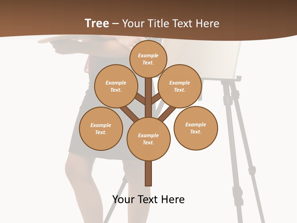 Background Female Canvas PowerPoint Template