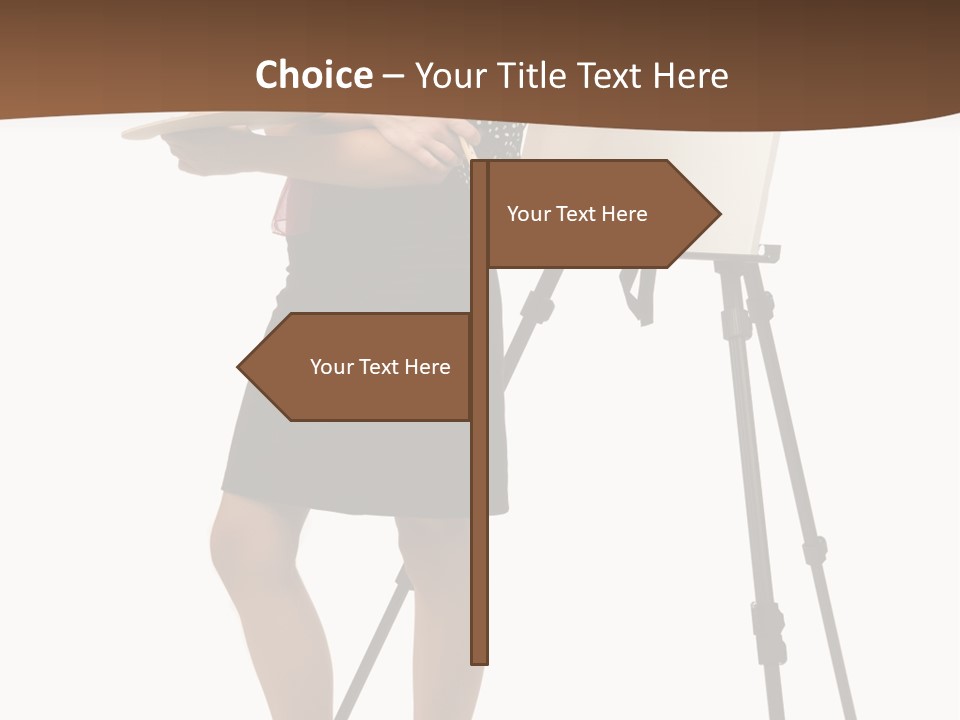 Background Female Canvas PowerPoint Template