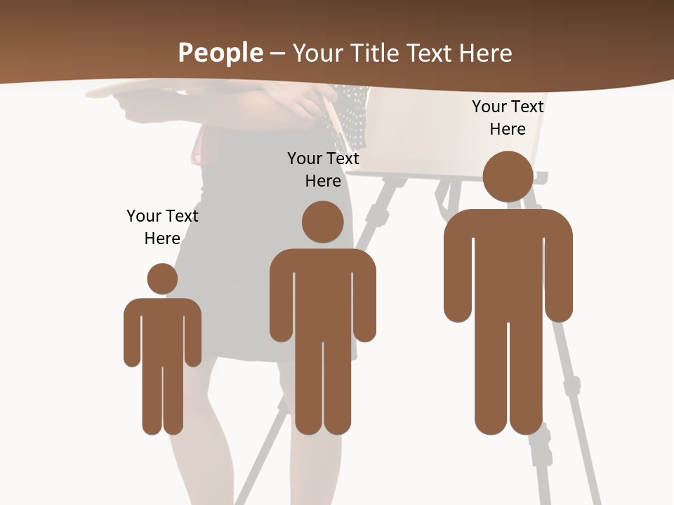 Background Female Canvas PowerPoint Template