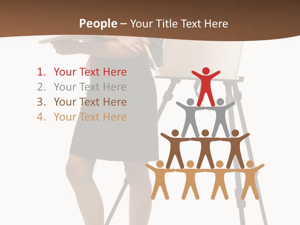 Background Female Canvas PowerPoint Template