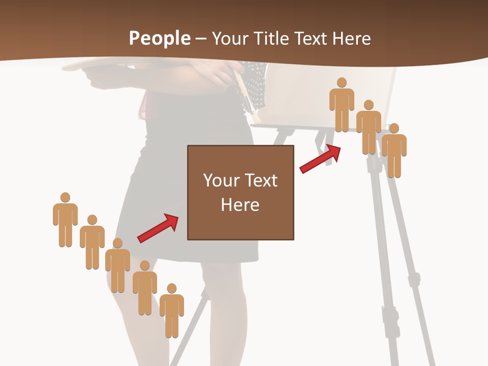 Background Female Canvas PowerPoint Template