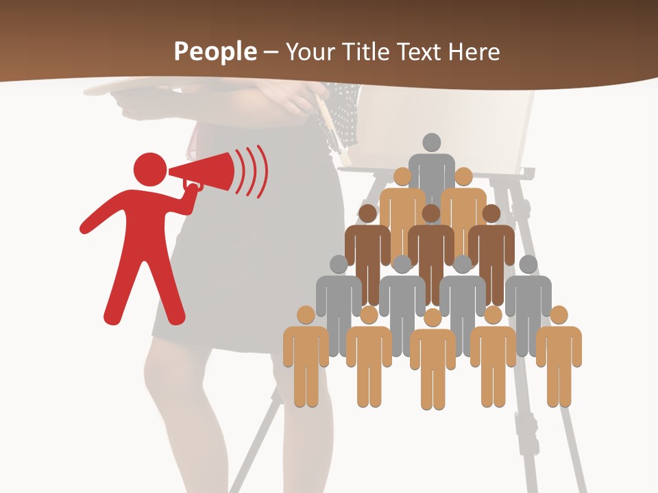 Background Female Canvas PowerPoint Template