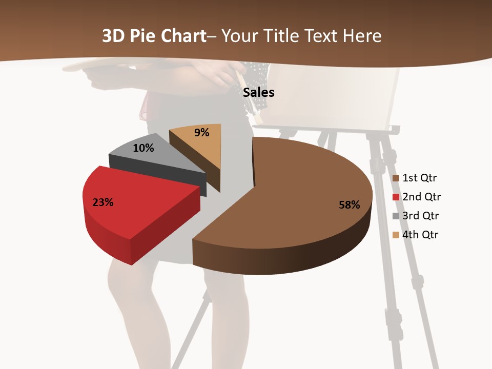 Background Female Canvas PowerPoint Template