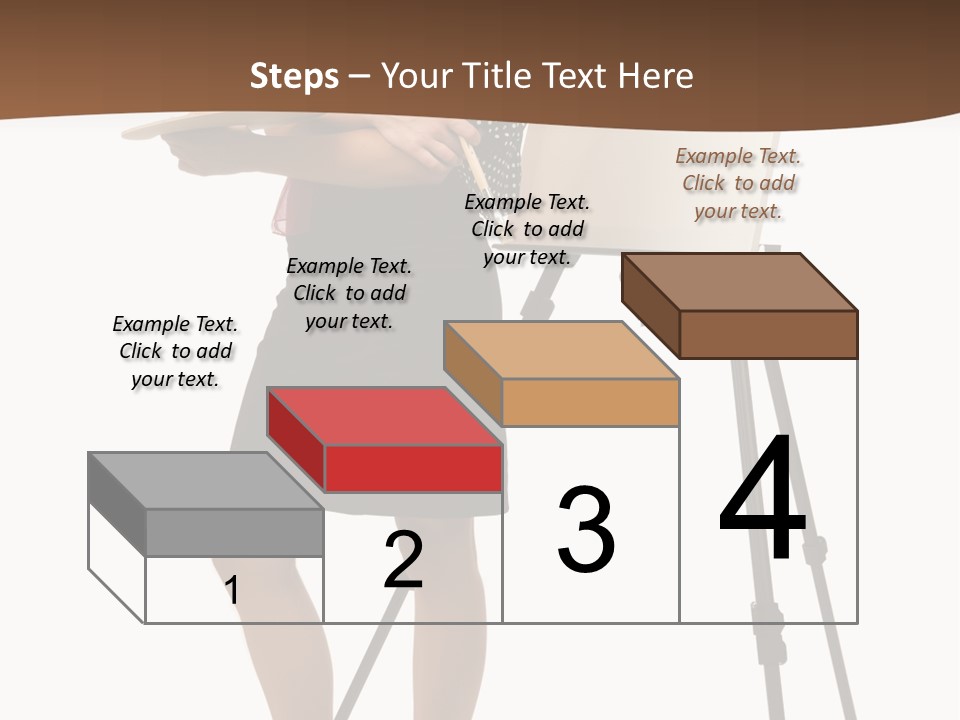 Background Female Canvas PowerPoint Template