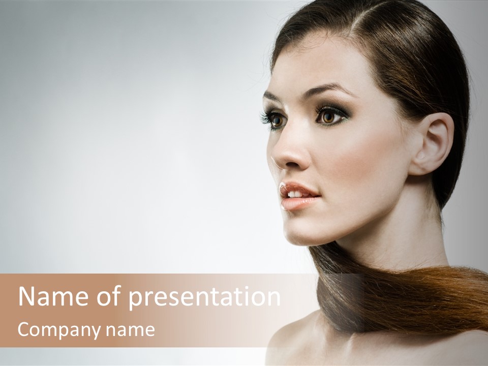 Only Lips Long PowerPoint Template