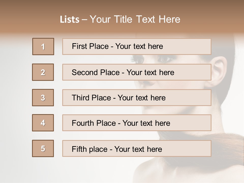Only Lips Long PowerPoint Template